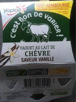 Yaourt au lait de chevre saveur vanille