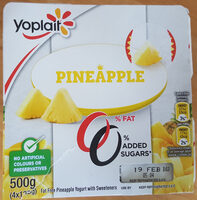 Pineapple Fat Free Yogurt