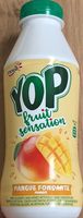 Yaourt à boire sucré aux fruits, aromatisé