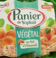 Spécialité végétale fermentée à base de lait d'amande, à l'Abricot, aromatisée
