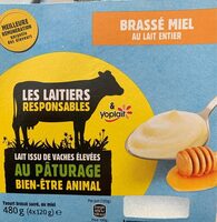 Yaourt brassé sucré, au miel