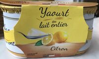 Yaourt au lait entier citron
