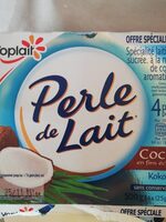 Spécialité laitière sucrée à la noix de coco, aromatisée