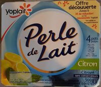 Spécialité laitière sucrée, au citron, aromatisée