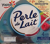 Perle de Lait sur lit à la Framboise