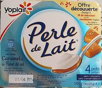 Perle de Lait sur lit au Caramel à la Fleur de sel