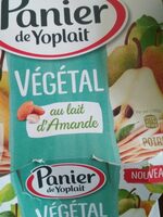Panier de Yoplait vegetal lait d'amandes poire