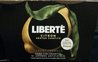 Yaourt sucré sur lit au citron, aromatisé