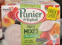 Panier de yoplait Fruits mixés