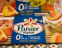 Panier de Yoplait 0% Fruits jaunes
