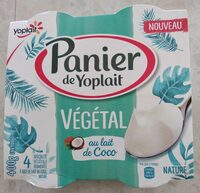 Panier de Yoplait végétal au lait de coco