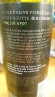 Huile d'olive vierge extra biologique fruité vert