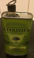 A L'olivier Huile D'olive Au Basilic De En Bidon De 250 ML