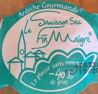 Le saucisson sec fin maigre