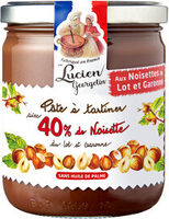 Pâte à tartiner avec 40% de Noisette du Lot et Garonne