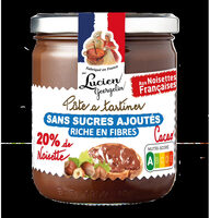 Pâte à tartiner 20% de noisettes et cacao
