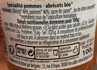 Compote Bio Pomme Abricot