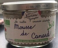 Mousse de canard bio
