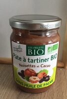 Pate a tartiner bio noisettes et cacao