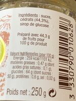 Confiture de cedrat