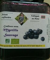 Confiture Myrtilles sauvages