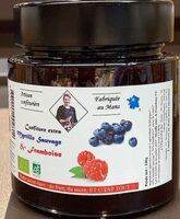 Confiture myrtille et framboise