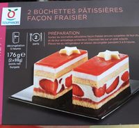 Bûchettes Pâtissières Façon Fraisier