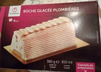 Bûche glacée plombières