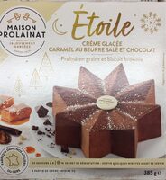 Etoile - Crème glacée caramel au beurre salé et chocolat