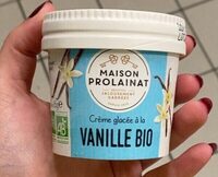 Crème glacée a la vanille bio