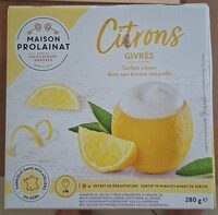 Citron givrés sorbet