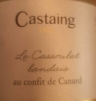 Le cassoulet landais au confit de canard
