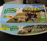 Poules élevées en pleine air bio