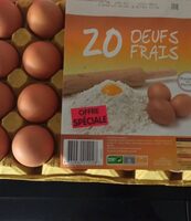 20 oeufs frais