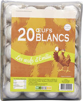 Oeufs Blancs X20 Calibre M 53 / 63