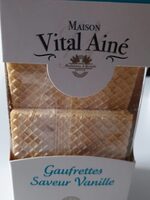 Gaufrettes saveur vanille