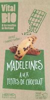 Madeleines Bio aux Pépites de Chocolat