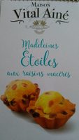 Madeleines Etoiles aux raisins macérés