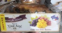 Cake aux trois raisins