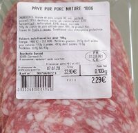 Pavé pur porc