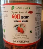 Organic baies de goji séchées