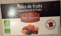 Pâtes de fruits Assortiment 6 fruits