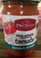 Ma sauce tomate épinards et chèvre