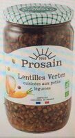 Lentilles vertes cuisinées aux petits légumes