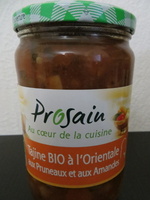Tajine BIO à l'Orientale aux Pruneaux et aux Amandes