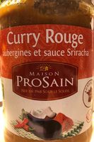 Curry rouge aubergines et sauce Sriracha