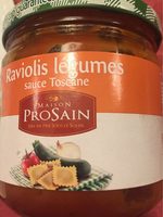 Raviolis légumes sauce Toscane