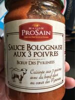 Sauce Bolognaise Aux Trois Poivres