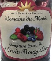 Confiture Extra de 4 fruits rouges Bio