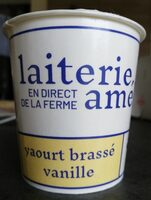 Yaourt brassé vanille